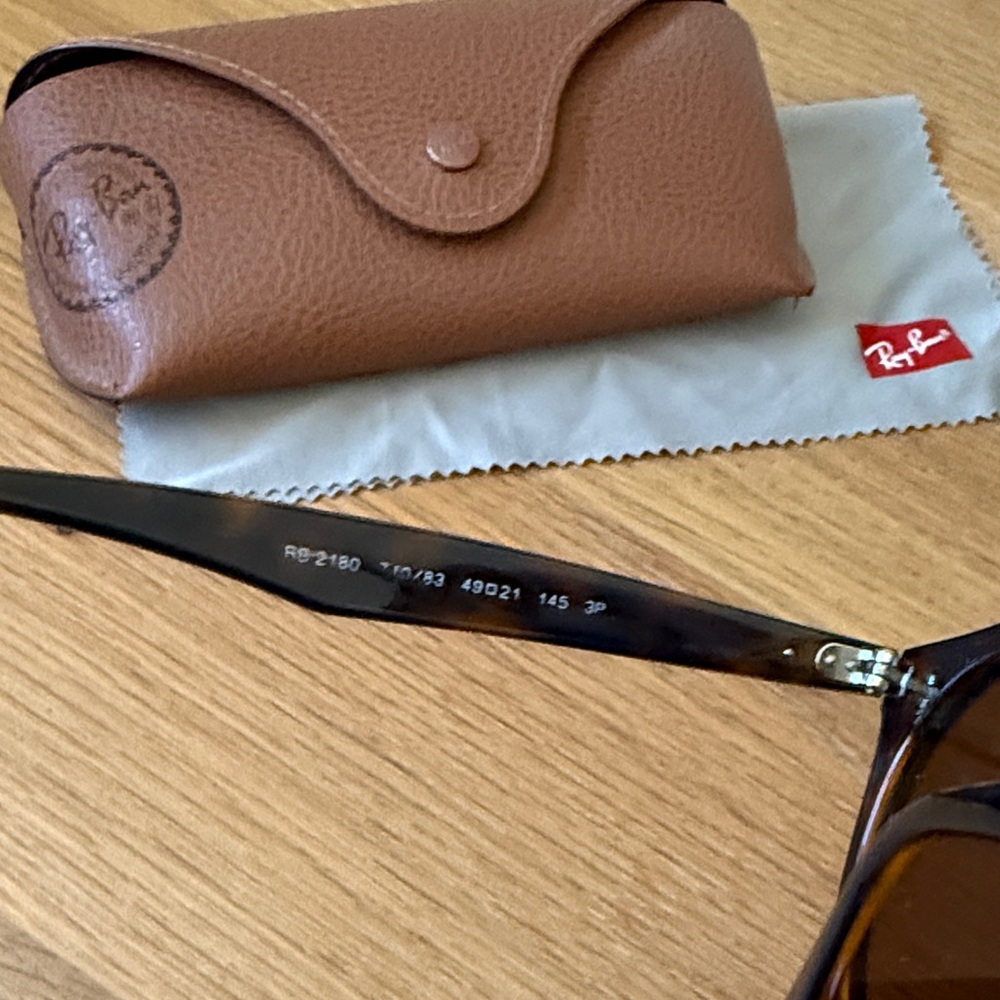 Ray-Ban RB2180 Brown Sunglasses with Brown Case - Picture 5 of 11